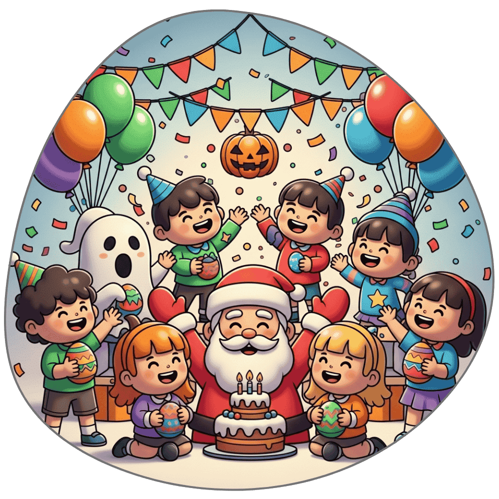 Celebrations coloring pages for kids