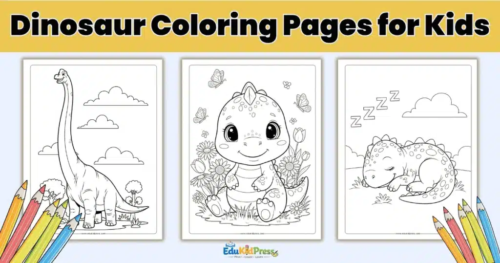 Dinosaur Coloring Pages for Kids